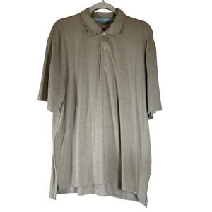 Mens Chaps Everyday Performance Polo Beige Short‎ Sleeve Shirt - Size XXL